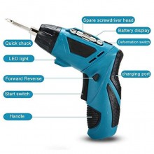 Avvitatore Elettrico Cacciavite a Batteria Mini Trapano Giravite Ricaricabile + guanti omaggio