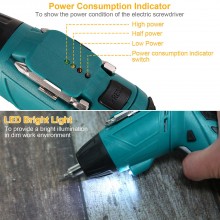 Avvitatore Elettrico Cacciavite a Batteria Mini Trapano Giravite Ricaricabile + guanti omaggio