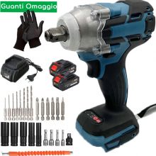 Avvitatore a Impulsi Brushless 400Nm doppia batteria 48v con 7 inse...