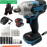 Avvitatore a Impulsi Brushless 400Nm doppia batteria 48v con 7 inse...