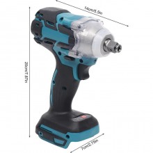 Avvitatore a Impulsi Brushless 400Nm doppia batteria 48v con 7 inserti Trapano + guanti in omaggio