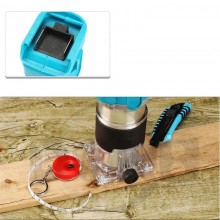 Fresatrice Verticale a Batteria 800W Rifilatore Fresa per Legno Trimmer 6.35mm + guanti in omaggioguanti