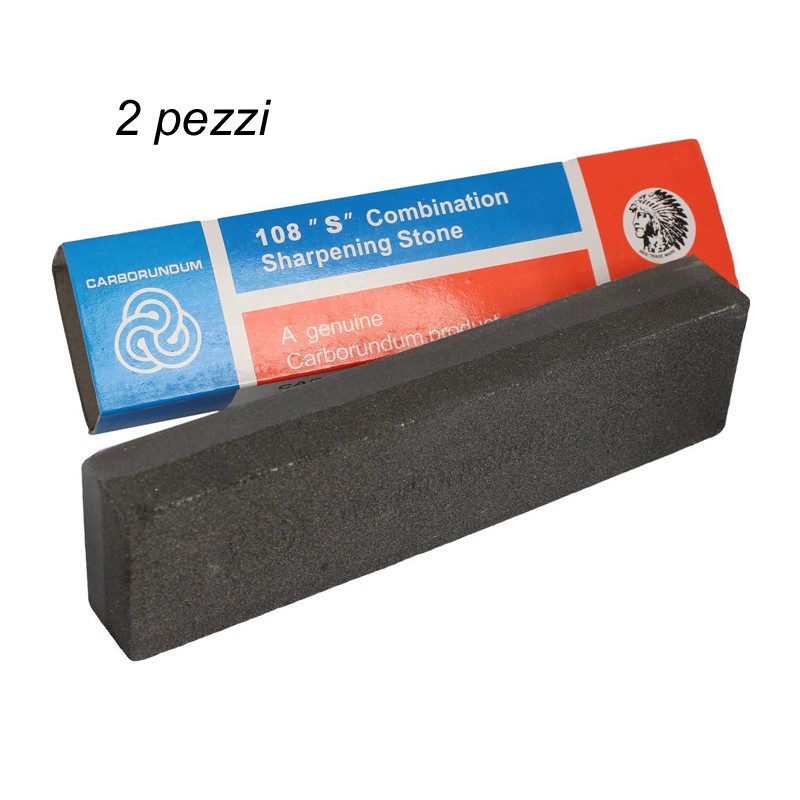 Affila lame in Pietra doppia grana ripristina ripara coltelli forbici 2 pezzi