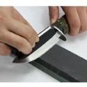 Affila lame in Pietra doppia grana ripristina ripara coltelli forbici 2 pezzi