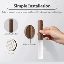 Applique led da interno con sensore a parete ricaricabile portatile luce notte