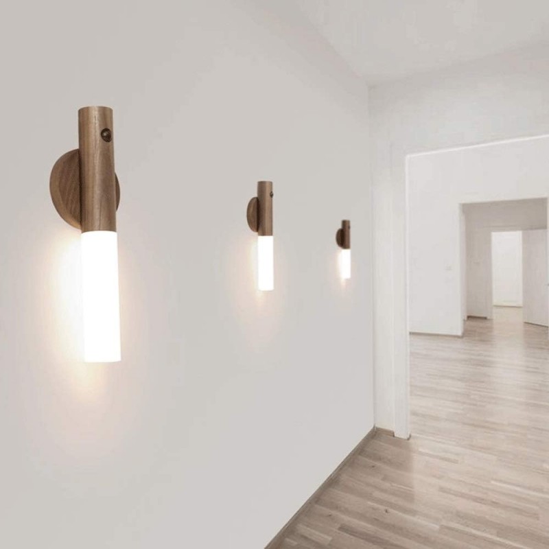 Hongu Applique led da interno con sensore a parete ricaricabile por...