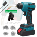Saldatrice Plastica Saldatura Saldatore senza fili kit doppia batteria 18V 4.0Ah + guanti in omaggioguanti