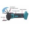 Hongu Utensile multifunzione a doppia batteria oscillante portatile...