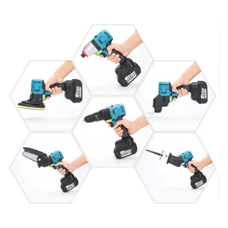 Aotuo Utensile Multifunzione 7 in 1 Trapano Seghetto Sega levigatri...