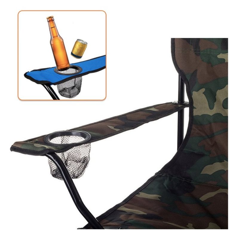 Kmt Style Sedia da campeggio, poltrona con schienale e braccioli, p...