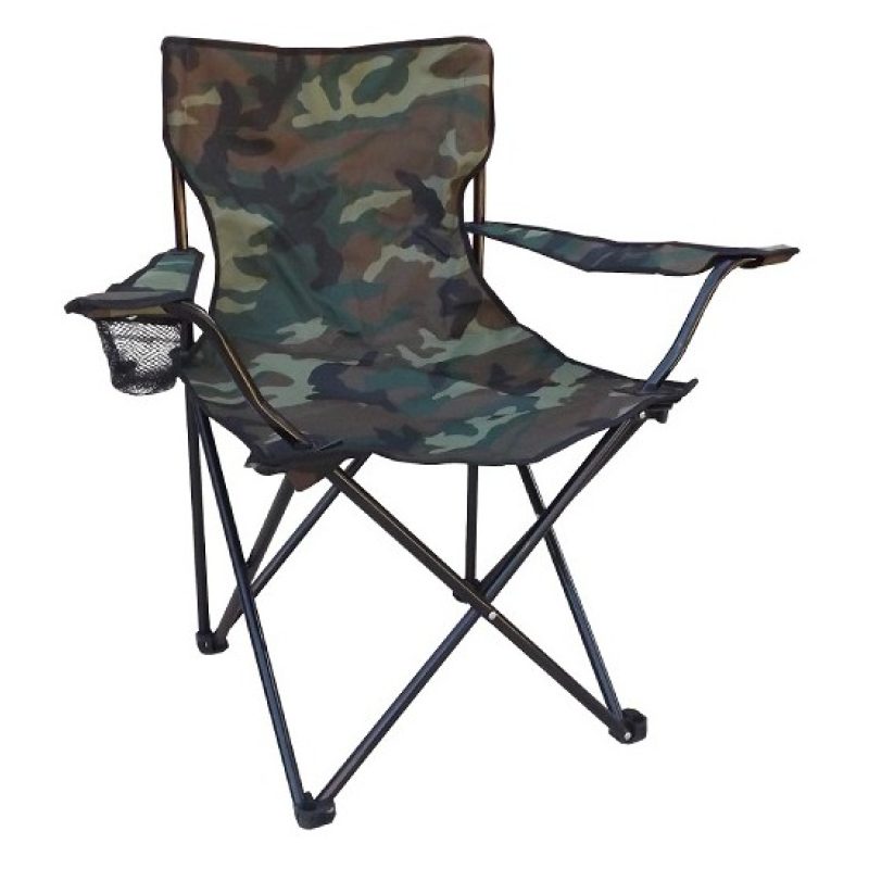 Kmt Style Sedia da campeggio, poltrona con schienale e braccioli, p...