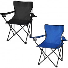 Sedia Pieghevole Campeggio Giardino Picnic Portatile con braccioli portabevande