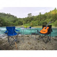 Sedia Pieghevole Campeggio Giardino Picnic Portatile con braccioli portabevande