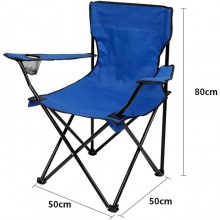 Sedia Pieghevole Campeggio Giardino Picnic Portatile con braccioli portabevande