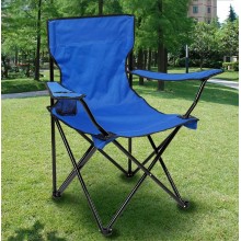 Sedia Pieghevole Campeggio Giardino Picnic Portatile con braccioli portabevande