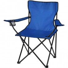 Sedia Pieghevole Campeggio Giardino Picnic Portatile con braccioli portabevande