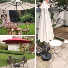 Ombrellone da Giardino Apertura a Manovella d. 2,7M palo telo poliestere Esterno