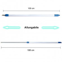 Spazzola Pannelli Fotovoltaici Solari per Pulizia Lavaggio Lavare UV spazzolone