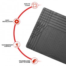 Tappeto Universale Sagomabile per baule bagagliaio -cm 120 x 80 ritagliabile PVC