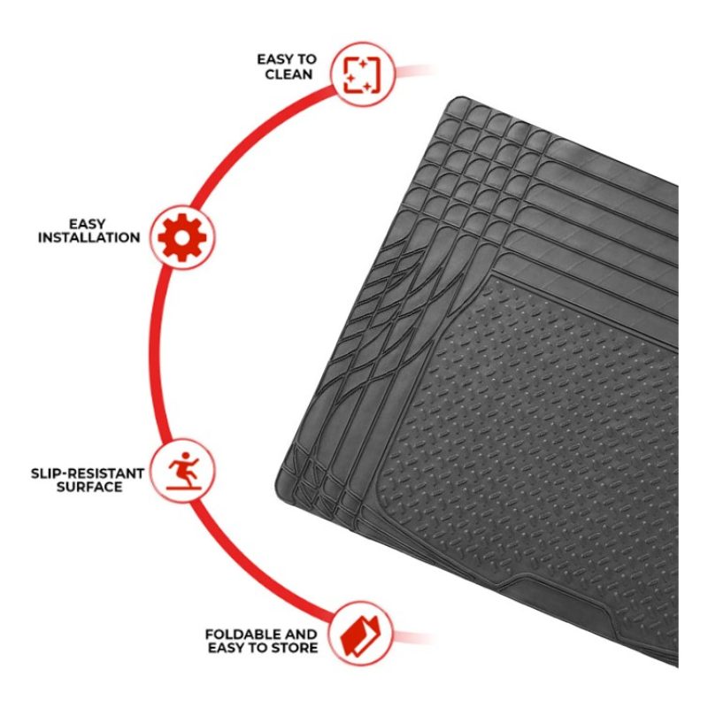 Tidierre srl Tappeto Universale Sagomabile per baule bagagliaio -cm...