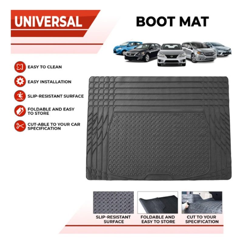 Tidierre srl Tappeto Universale Sagomabile per baule bagagliaio -cm...