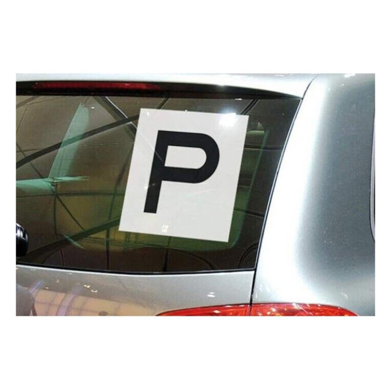 Contrassegno “P” Principiante adesivi Set di 2 Pezzi Anteriore + Po...