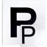 Contrassegno “P” Principiante adesivi Set di 2 Pezzi Anteriore + Po...
