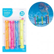 Gioco Subacqueo Bastoncini Dive colorati divertiti a recuperarli piscina mare