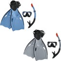 Set Maschera + Boccaglio + pinne 37,5/41 da Sub Snorkeling immersione Bestway