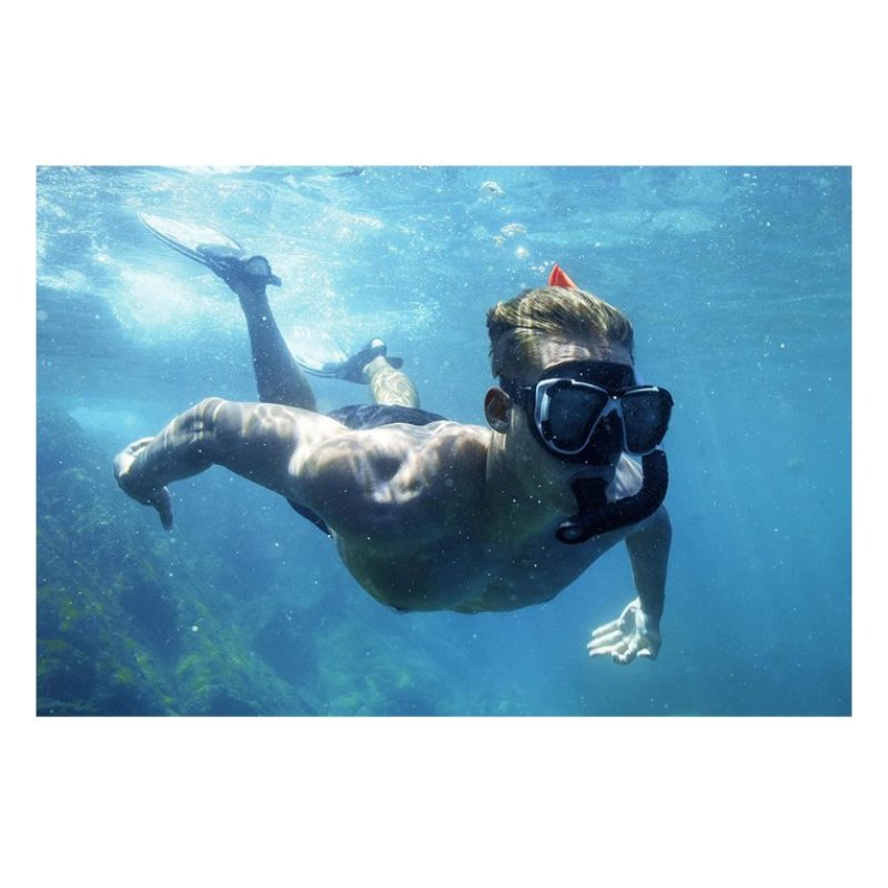 Bestway Set Maschera + Boccaglio + pinne 37,5/41 da Sub Snorkeling ...