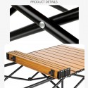 Tavolo tavolino Campeggio Picnic Richiudibile 50x50x52 cm in legno Custodia