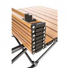 Tavolo tavolino Campeggio Picnic Richiudibile 50x50x52 cm in legno Custodia