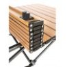 Kmt Style Tavolo tavolino Campeggio Picnic Richiudibile 50x50x52 cm...