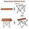 Kmt Style Tavolo tavolino Campeggio Picnic Richiudibile 50x50x52 cm...