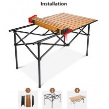 Tavolo Da Campeggio Picnic Richiudibile in legno 93x55x55 cm Con Cu...