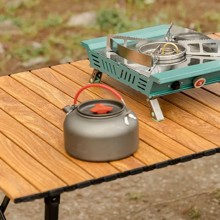Tavolo Da Campeggio Picnic Richiudibile in legno 93x55x55 cm Con Cu...
