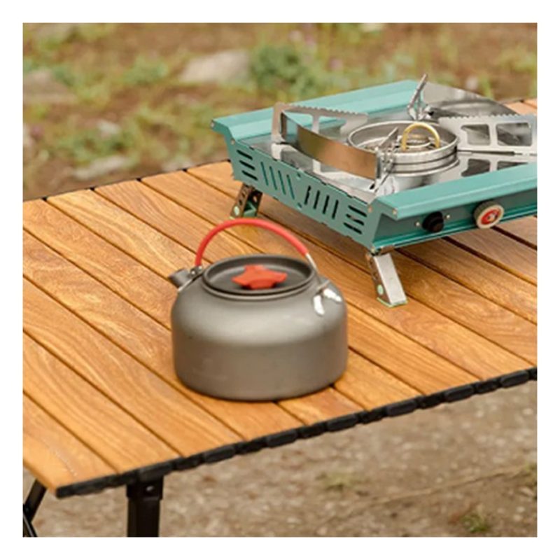 Tavolo Da Campeggio Picnic Richiudibile in legno 93x55x55 cm Con Cu...