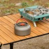 Tavolo Da Campeggio Picnic Richiudibile in legno 93x55x55 cm Con Cu...