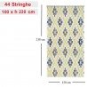 Pratiko Life Tenda a Piastrine Fili PVC 100x220 / 120x230 cm Moschi...