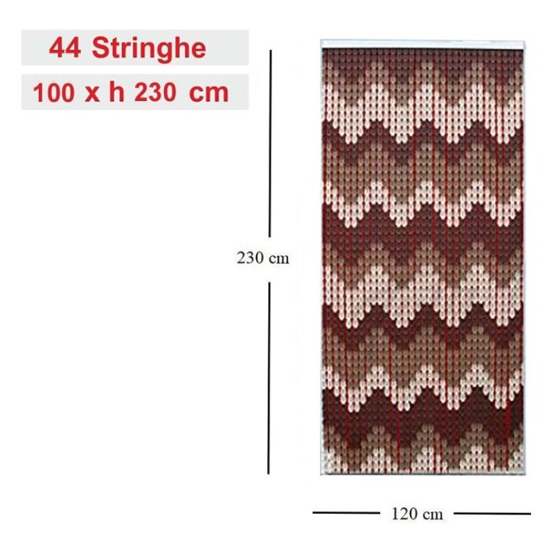 Pratiko Life Tenda a Piastrine Fili PVC 100x220 / 120x230 cm Moschi...