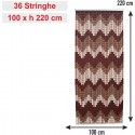 Tenda a Piastrine Fili PVC 100x220 / 120x230 cm Moschiera per Porte e Finestre