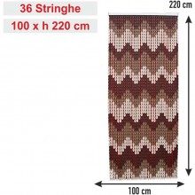 Tenda a Piastrine Fili PVC 100x220 / 120x230 cm Moschiera per Porte e Finestre