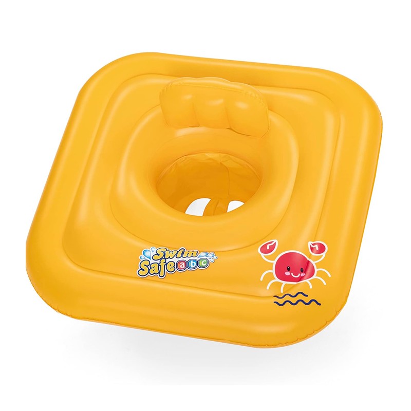 Ciambella Salvagente Mutandina Gonfiabile per Bambini Mare Piscina 76x76 Giallo