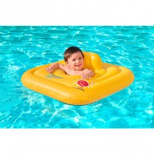 Ciambella Salvagente Mutandina Gonfiabile per Bambini Mare Piscina 76x76 Giallo