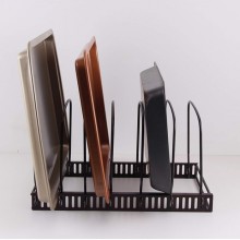 Stand Porta Coperchi Piatti Padelle Da Cucina In Metallo Scola piatti 29x18x16cm