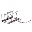 Stand Porta Coperchi Piatti Padelle Da Cucina In Metallo Scola piatti 29x18x16cm