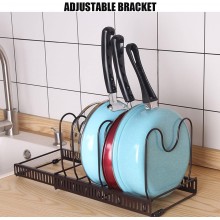 Stand Porta Coperchi Piatti Padelle Da Cucina In Metallo regolabile allungabile