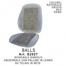 Coprisedile Schienale estivo per auto palline di legno universale fresco sedili