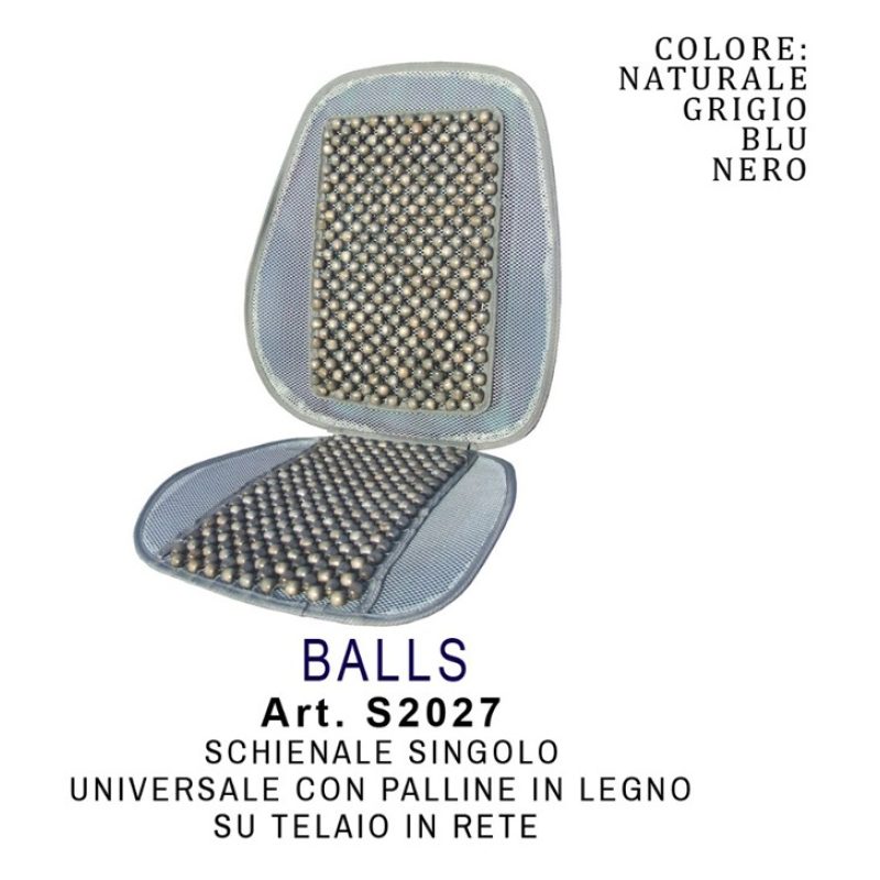 Tidierre srl Coprisedile Schienale estivo per auto palline di legno...