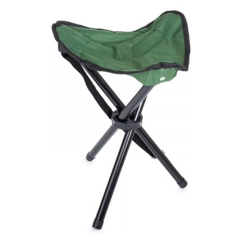 Sgabello Pieghevole da Campeggio Sedia Portatile 3 Piedi Pesca Escu...